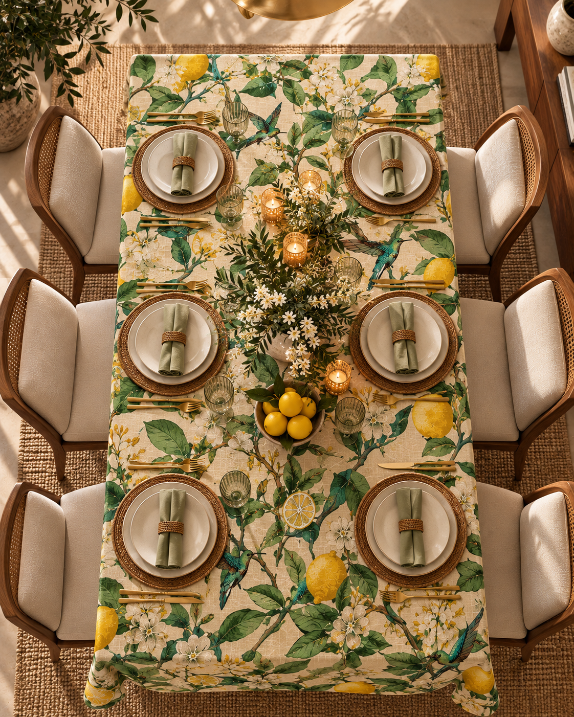 Lemon Grove Table Cover