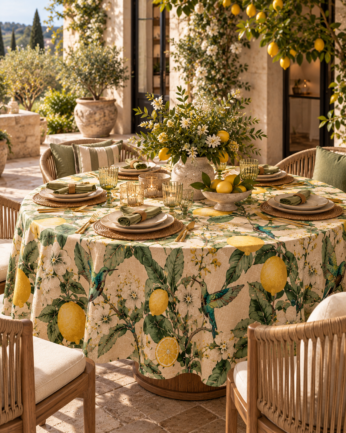 Lemon Grove Table Cover
