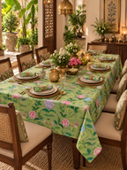 Willow Bloom | Green Floral Table Cover