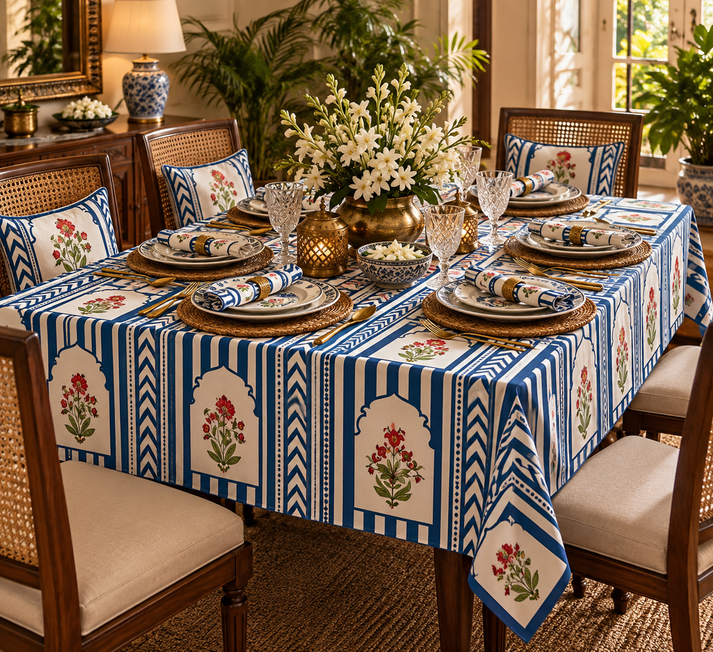 Shahi Bagh | Royal Indian Print Table Cover
