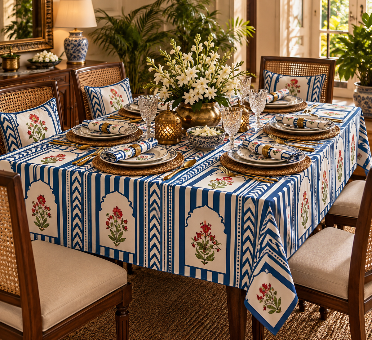 Shahi Bagh | Royal Indian Print Table Cover