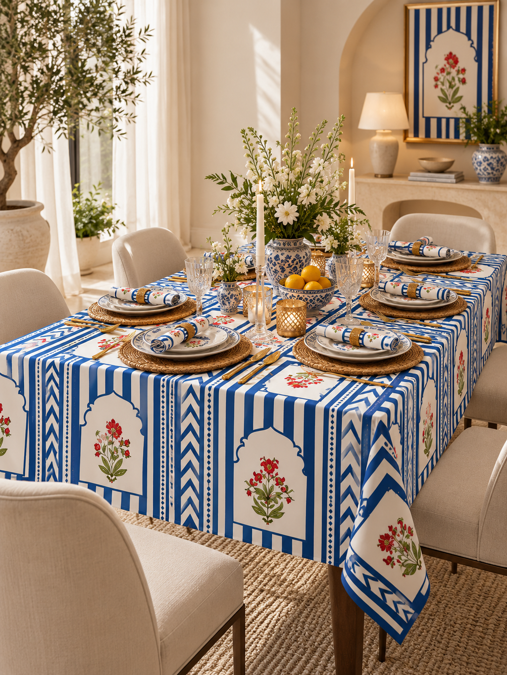 Shahi Bagh | Royal Indian Print Table Cover