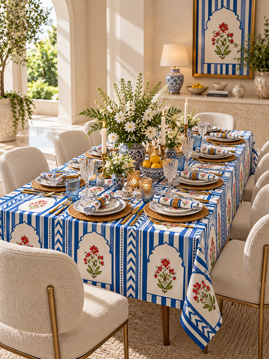 Shahi Bagh | Royal Indian Print Table Cover