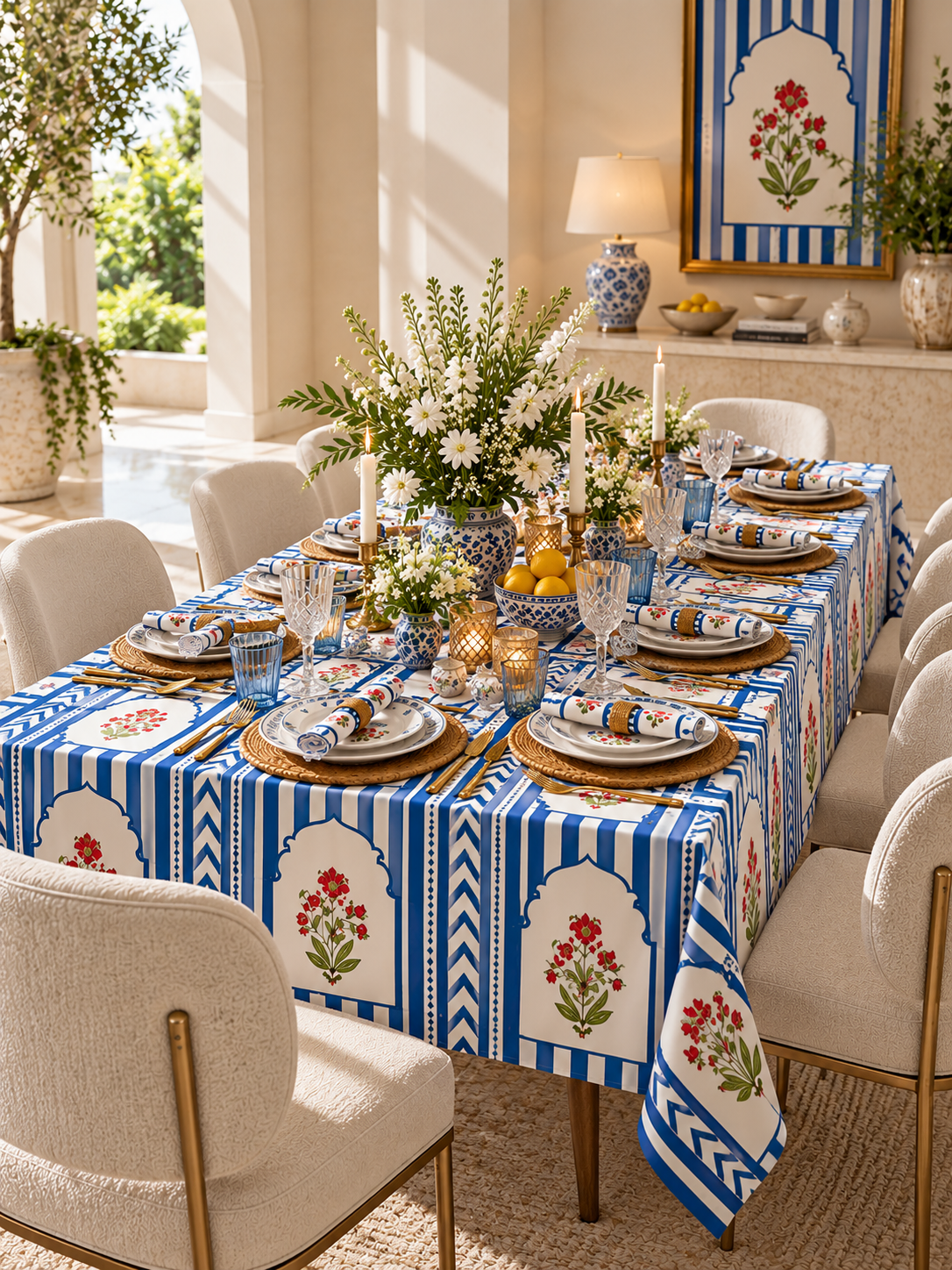 Shahi Bagh | Royal Indian Print Table Cover