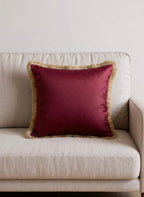 Imperial Wine Velvet Cushion cover