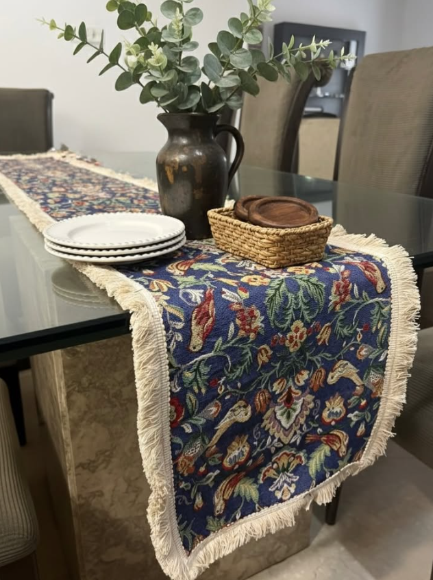 Blue Aviary Table Set