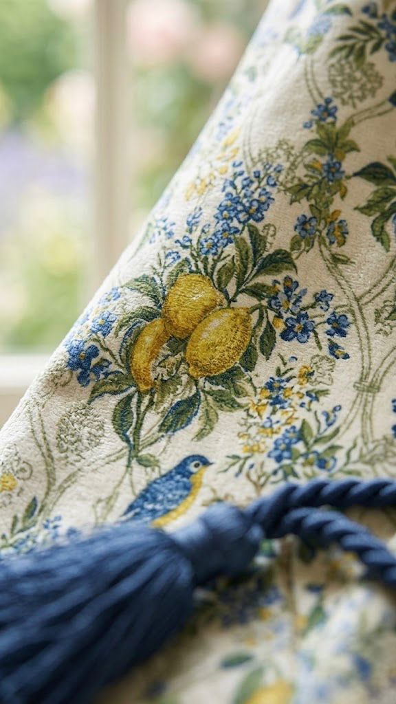 Spring Time Velvet curtains | Set of 2