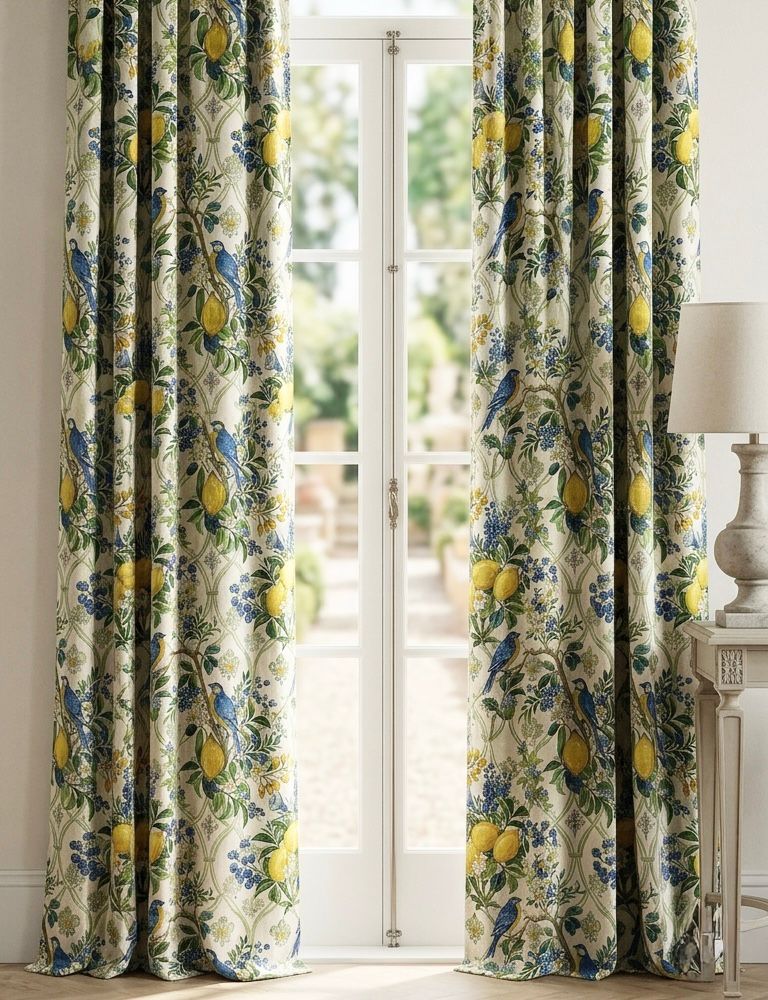 Spring Time Velvet curtains | Set of 2
