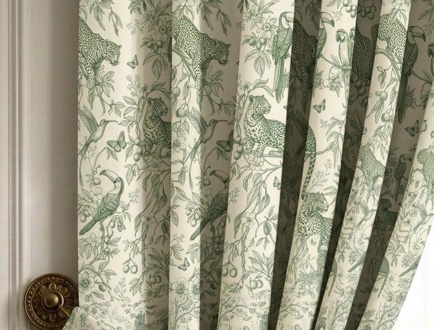 Forest Whisper velvet curtains | Set of 2
