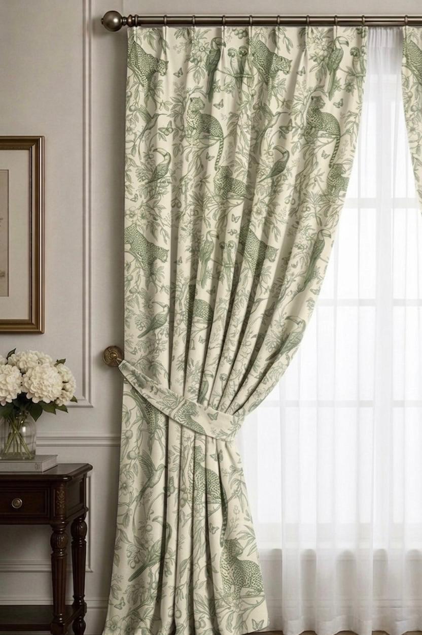 Forest Whisper velvet curtains | Set of 2