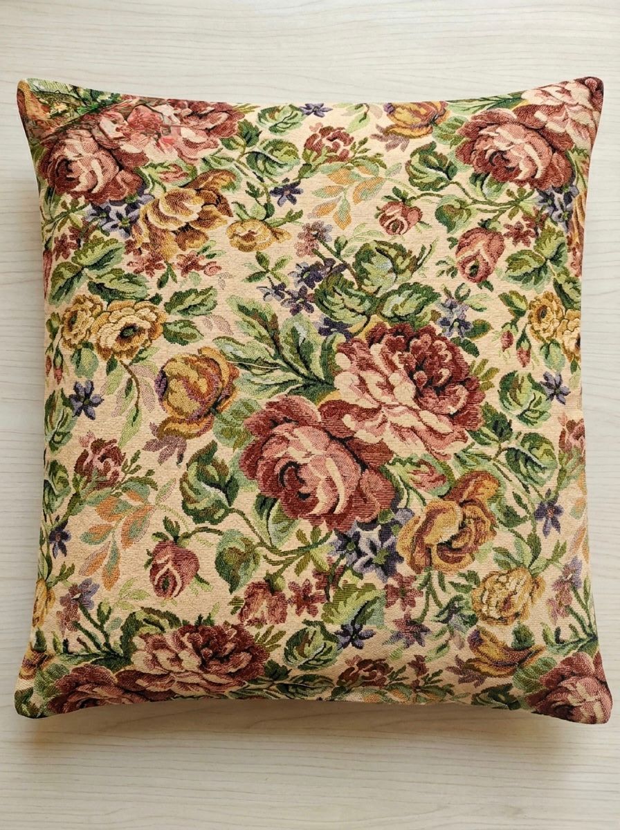 Vintage petal cushion cover