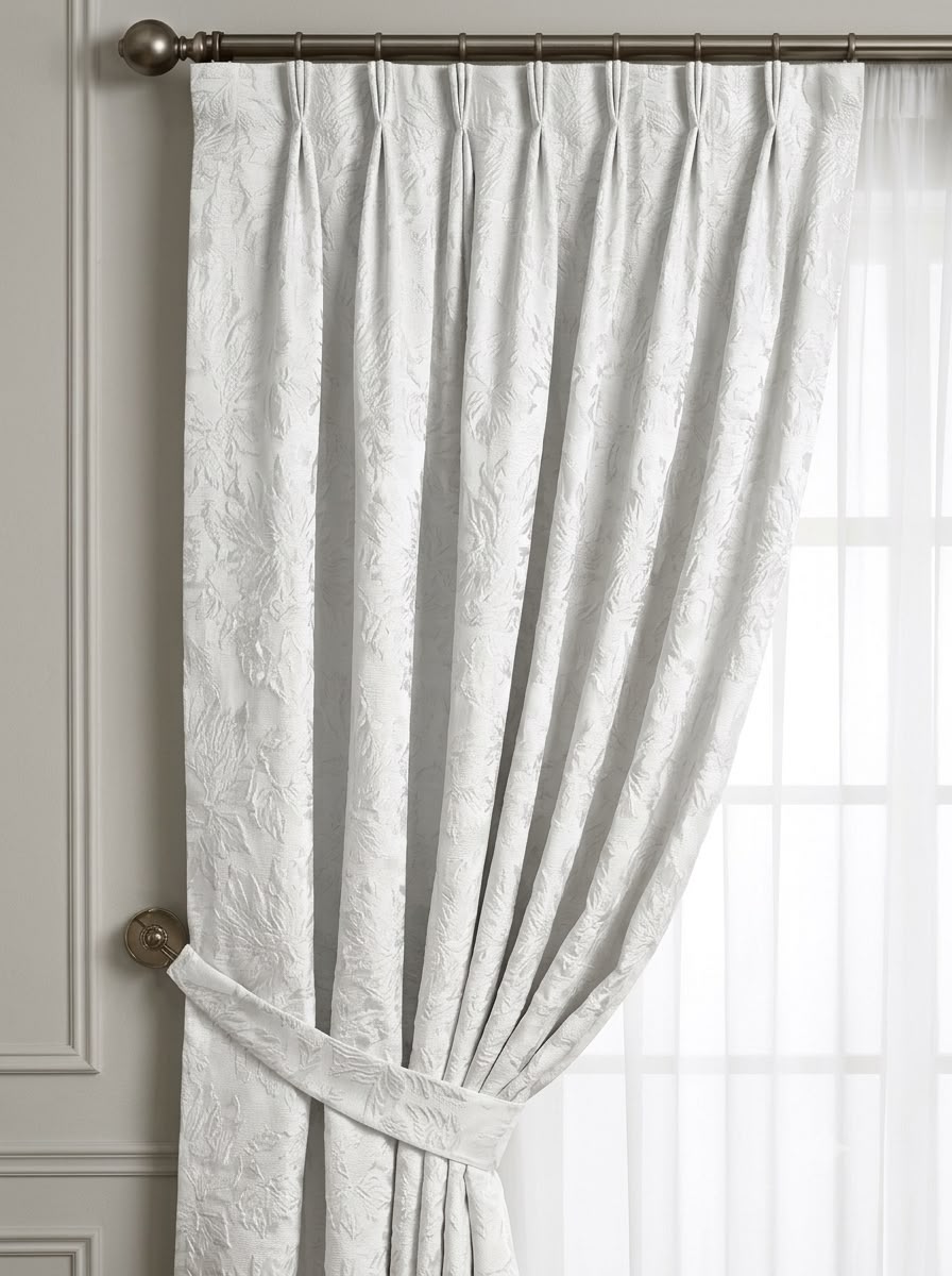 Soft loom Jacquard curtains | Set of 2
