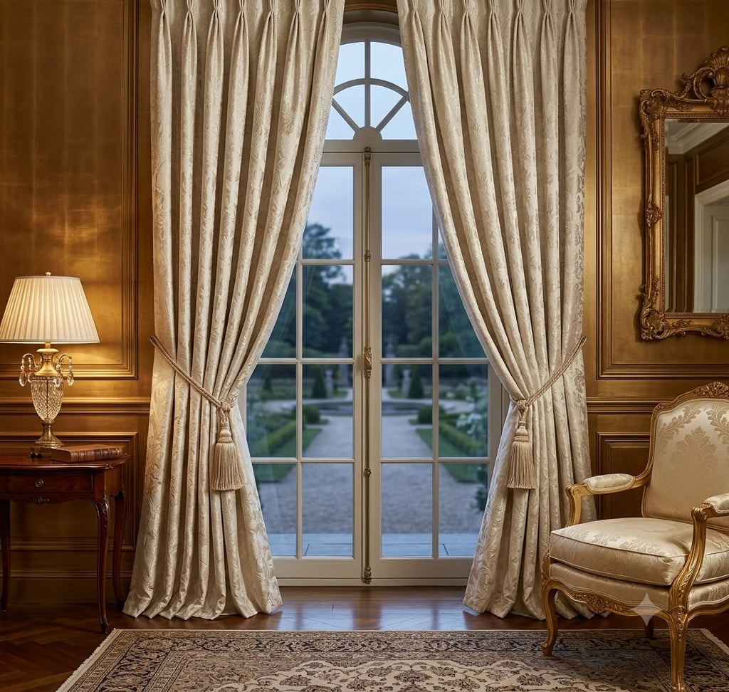 Soft loom Jacquard curtains | Set of 2