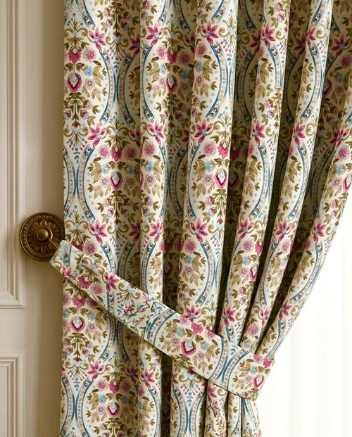 Blush Majesty Velvet curtains | Set of 2