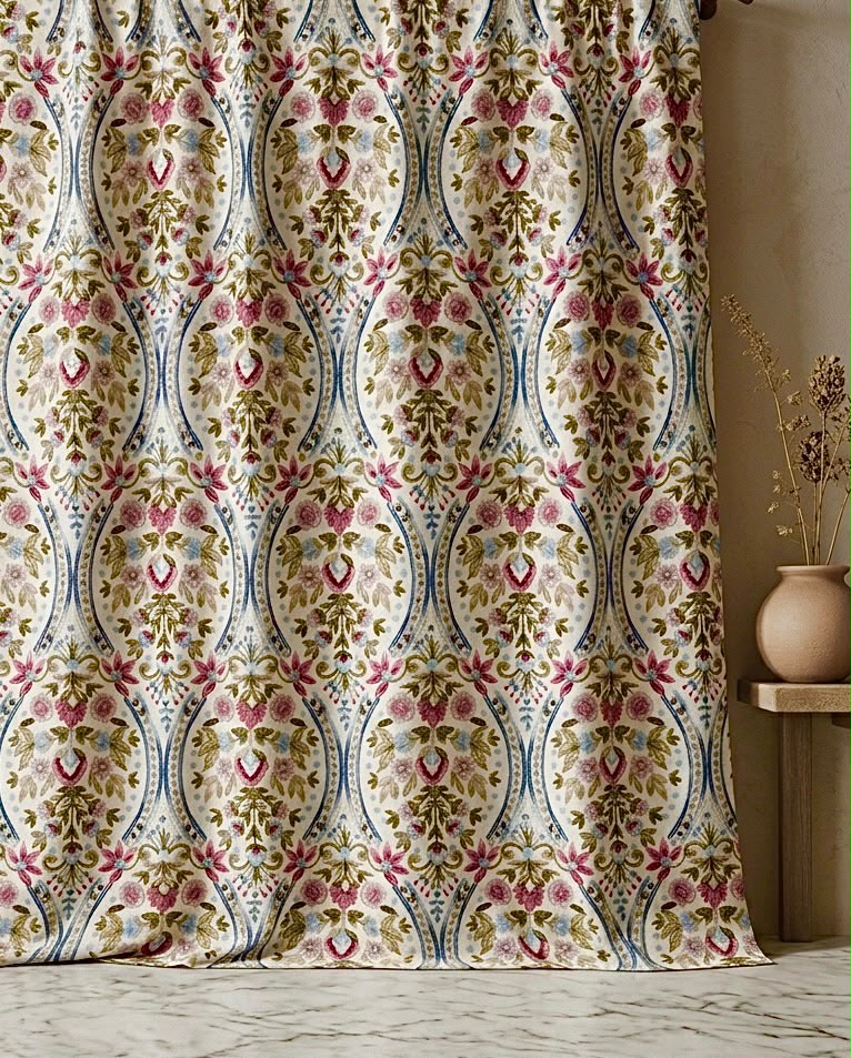 Blush Majesty Velvet curtains | Set of 2