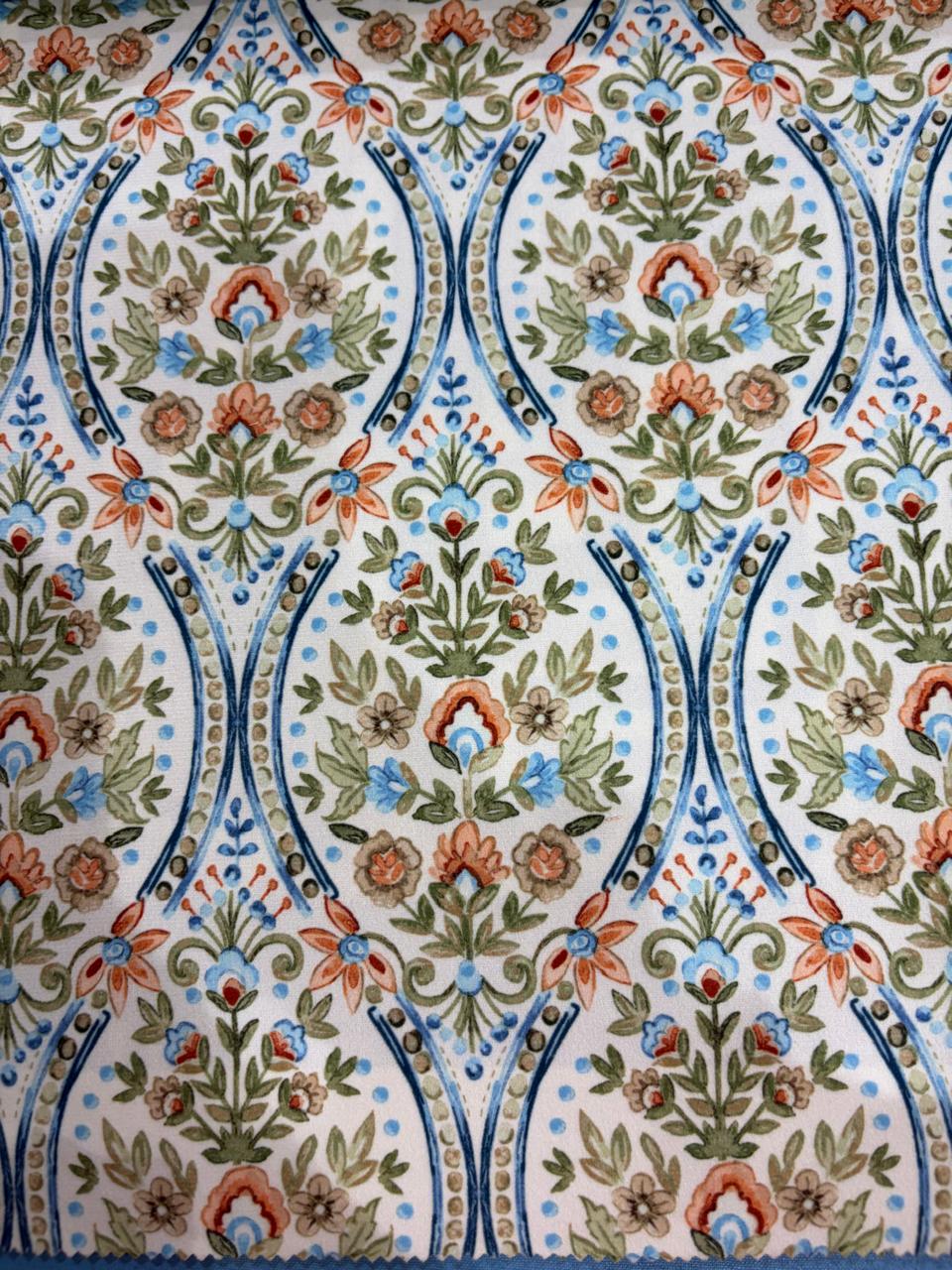 Palace in Blue velvet curtains | Set of 2