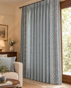 Heritage Bloom curtains– Blue |Set of 2