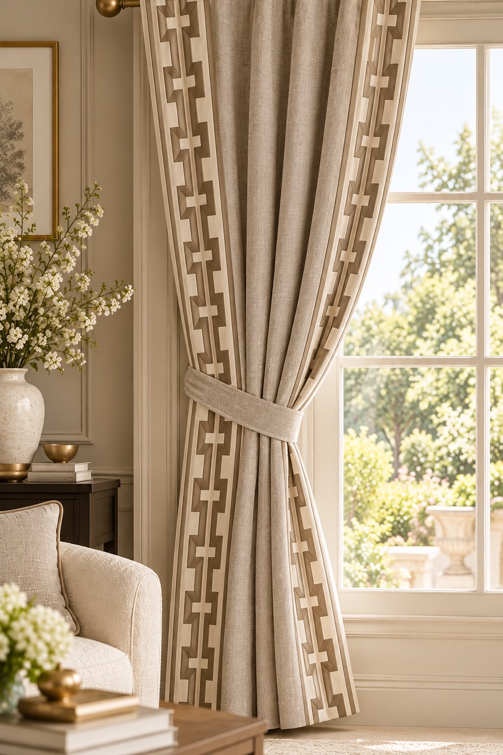 Imperial Edge curtains– Beige |Set of 2