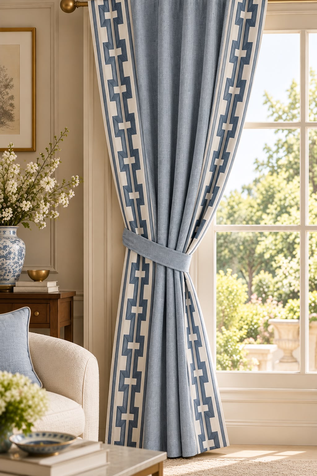 Imperial Edge curtains– Blue |Set of 2