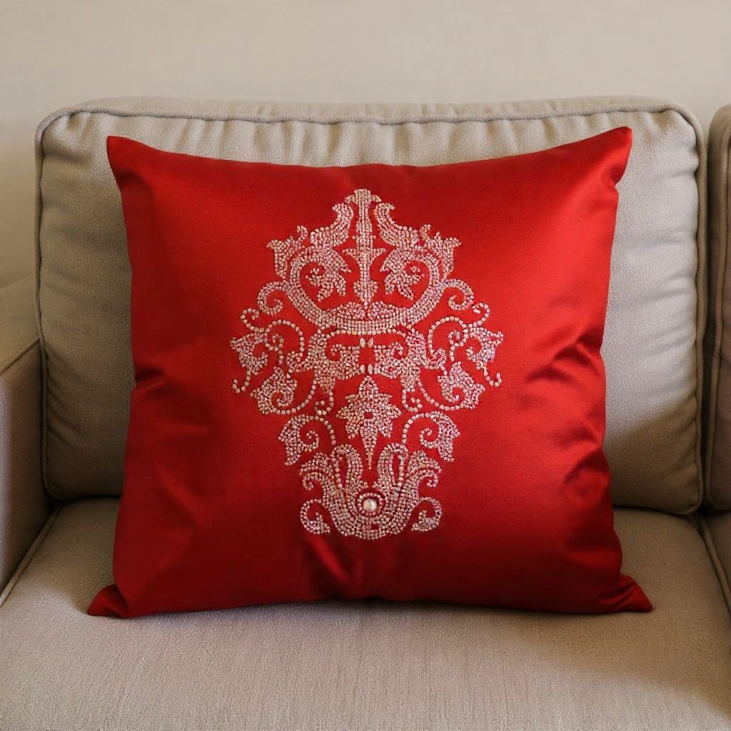 Velvet Grace Cushion Cover