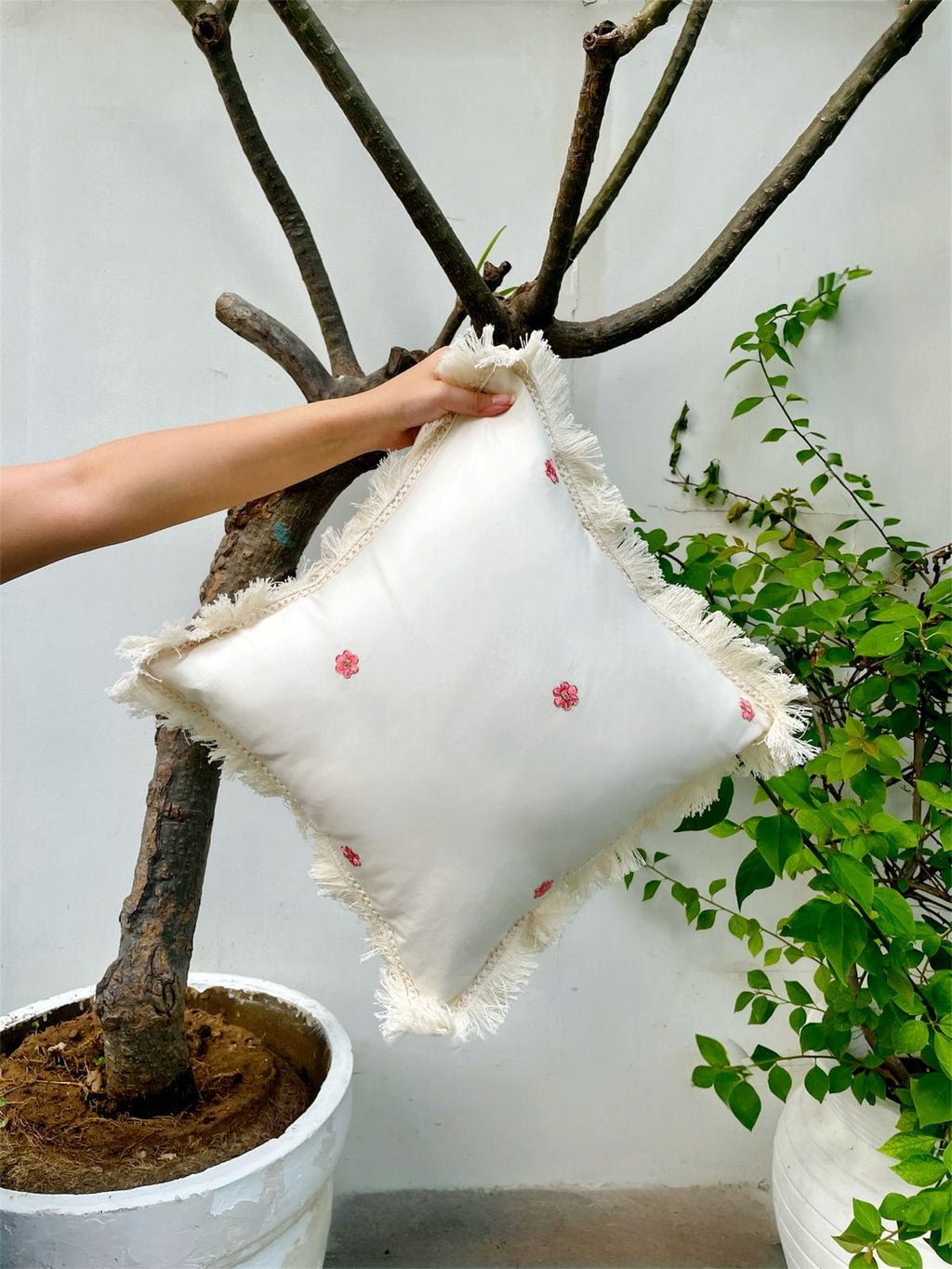 Feathered Calm Cushion cover