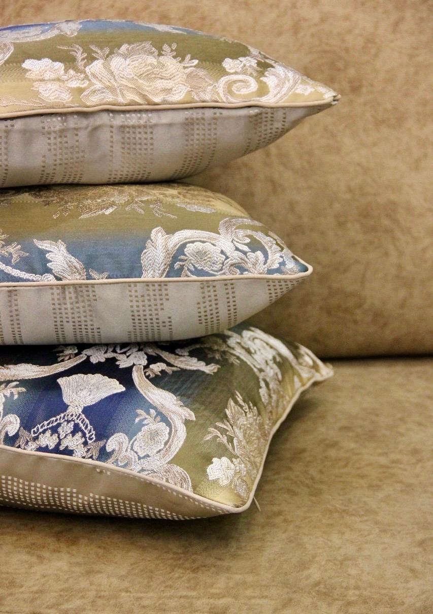Sunlit Sapphire Cushion cover