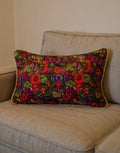 Romance of florals velvet Cushion cover