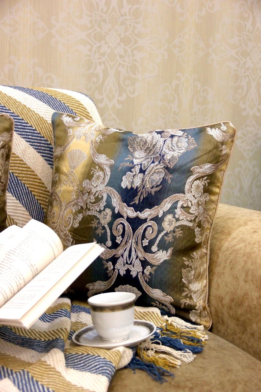 Sunlit Sapphire Cushion cover