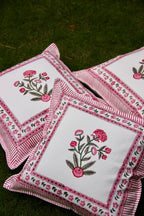 Jaipuri Gulabi Cushion cover