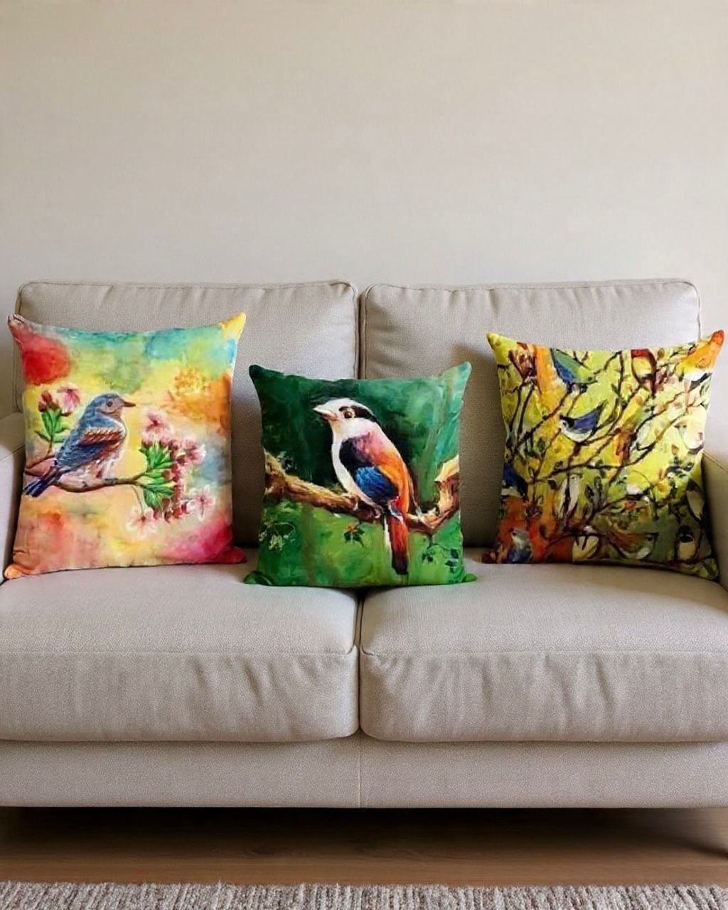Abstract Earth Cushion Cover Set (Set of 5)