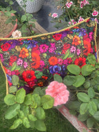 Romance of florals velvet Cushion cover