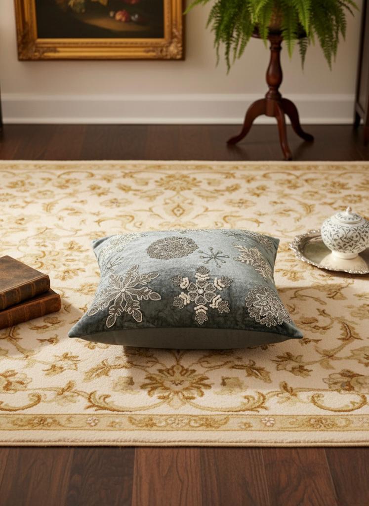 Snowflake Halo Cushion cover